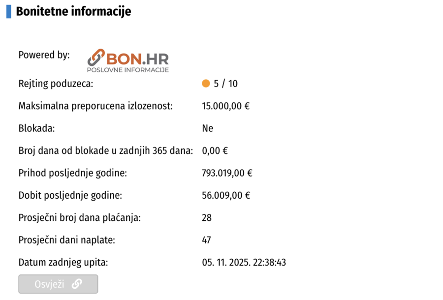 Bonitetne informacije